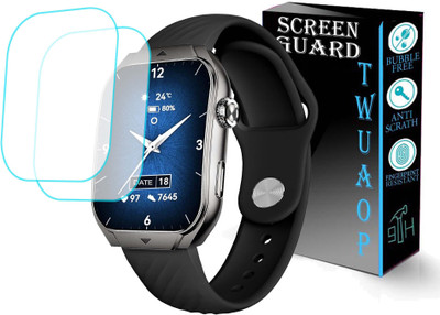 TWUAOP Screen Guard for BEATXP UNBOUND CURV SMARTWATCH(Pack of 2)