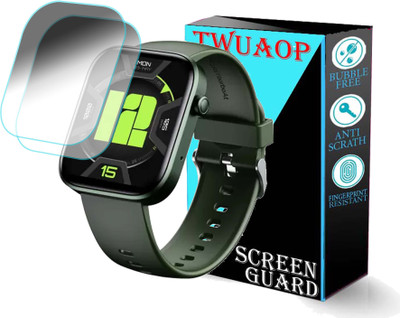 TWUAOP Screen Guard for BOAT STORM CALL 2 SMARTWATCH(Pack of 2)