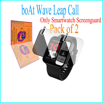 HIDEOUS Screen Guard for boAt Wave Leap Call(Pack of 2)
