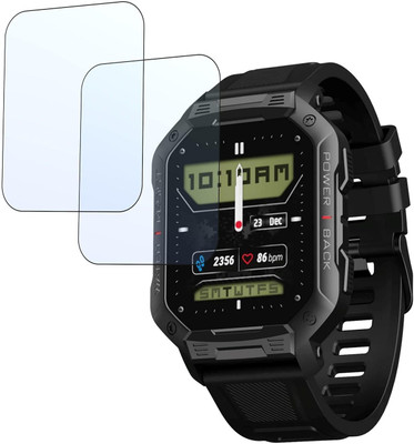 CUBES Screen Guard for boAt Wave Armour, 1.83 inch HD Display Smartwatch | Crack proof | Touch Sensitive | Unbreakable | Ultra Thin | Edge To Edge TPU Film(Pack of 2)