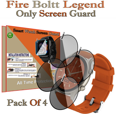 HIDEOUS Screen Guard for Fire Boltt Legend(Pack of 4)
