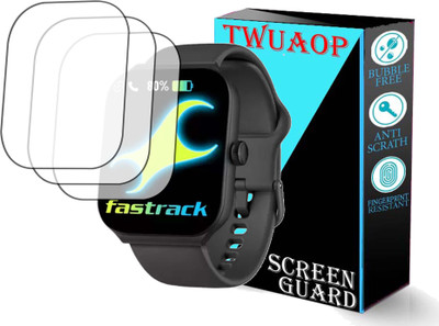 TWUAOP Screen Guard for FASTRACK REVOLTT FS1 MAX SMARTWATCH(Pack of 3)