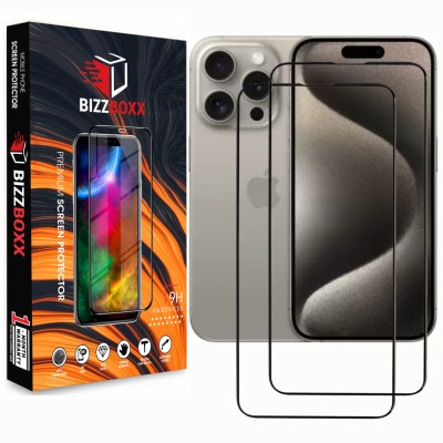 BizzBoxx Screen Guard for Apple iPhone 15 Pro Max, iPhone 15 Pro Max(Pack of 2)