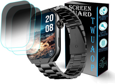 TWUAOP Screen Guard for BEATXP UNBOUND CURV SMARTWATCH(Pack of 3)