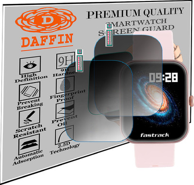 daffin Screen Guard for Fastrack Reflex Hello|BT Calling SMARTWATCH SCREENGUARD(Pack of 2)