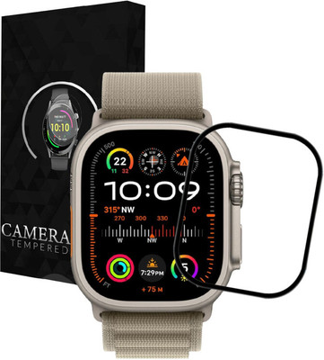 Olonga Edge To Edge Screen Guard for Apple Watch Ultra 2 [49mm] Smartwatch(Pack of 2)