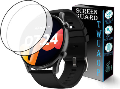 TWUAOP Screen Guard for HAMMER GLIDE SMARTWATCH(Pack of 2)