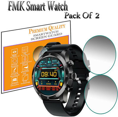 HIDEOUS Screen Guard for FMK Smart Watch(Pack of 2)