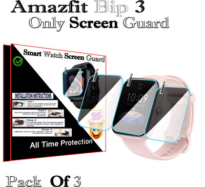 HIDEOUS Screen Guard for Amazfit Bip 3(Pack of 2)
