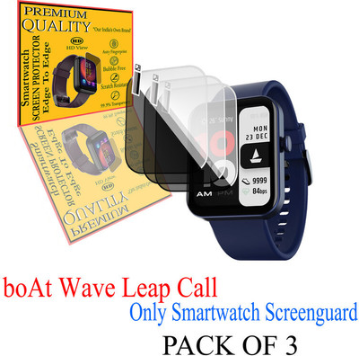 HIDEOUS Screen Guard for boAt Wave Leap Call(Pack of 3)