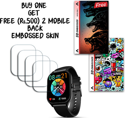 ARBAN Screen Guard for beatXP Marv Raze 1.96 inch WITH FREE 500 RUPEES 2 3D EMBOSSED SKIN FOR MOBILE BACK S061(Pack of 4)