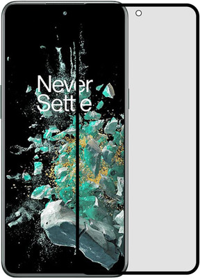 Bulkwala Edge To Edge Tempered Glass for OnePlus 10T Matte Finish [Black] Tempered Glass(Pack of 1)