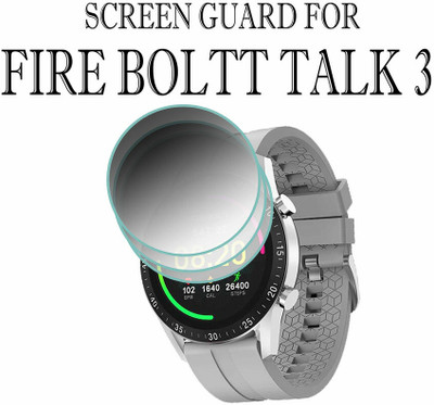 hirdesh Screen Guard for Fire Boltt Talk 3 32.5MM(Pack of 3)
