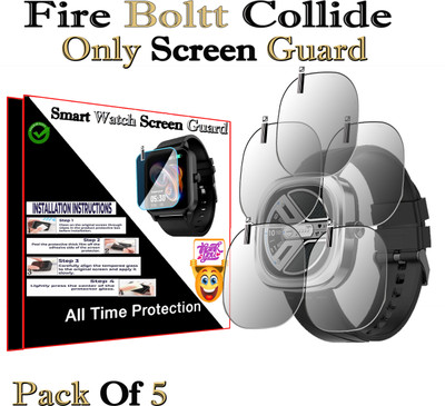 HIDEOUS Screen Guard for Fire Boltt Collide(Pack of 5)