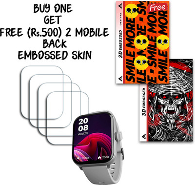 ARBAN Screen Guard for beatXP Marv Super 1.99 INCH WITH FREE 500 RUPEES 2 3D EMBOSSED SKIN FOR MOBILE BACK S172(Pack of 4)