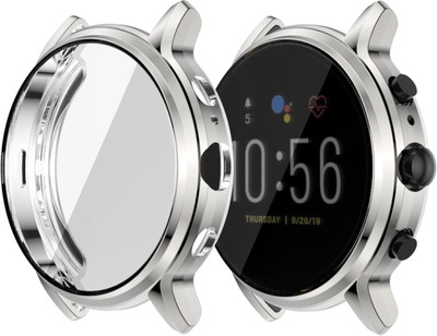 KAZUKI Screen Guard for FOSSIL Gen 5 Carlyle Watch Protection Case (Silver)(Pack of 1)