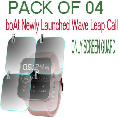 HIDEOUS Screen Guard for boAt Wave Leap Call(Pack of 4)