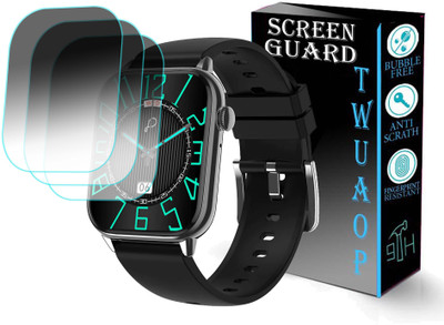 TWUAOP Screen Guard for PEBBLE COSMOS ULTRA SMARTWATCH(Pack of 3)