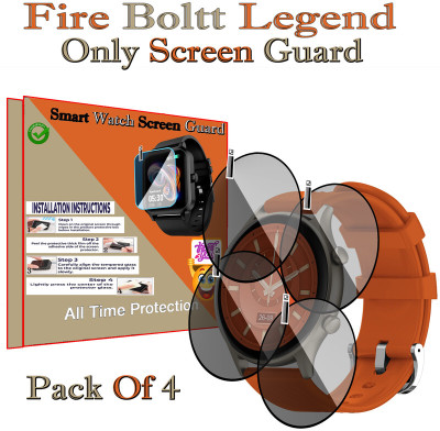 HIDEOUS Screen Guard for Fire Boltt Legend(Pack of 4)