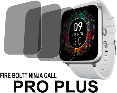 TWUAOP Screen Guard for FIRE BOLTT NINJA CALL PRO PLUS(Pack of 3)