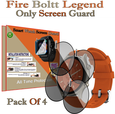 HIDEOUS Screen Guard for Fire Boltt Legend(Pack of 4)