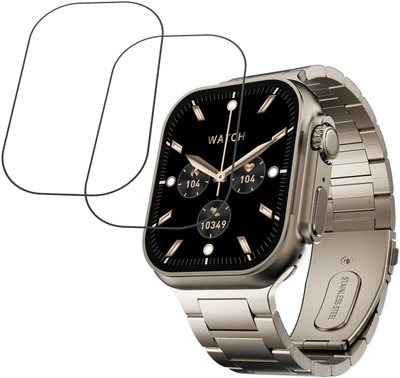 CUBES Screen Guard for Fire-Boltt Dapper 54.61 mm (2.15 inch) IPS Big Screen Smartwatch, Highly Touch Sensitive | Ultra Thin Edge To Edge TPU Film (Not Tempered Glass)(Pack of 2)