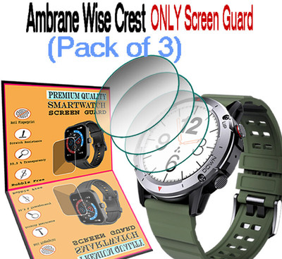 daffin Screen Guard for Ambrane Wise Crest(Pack of 3)