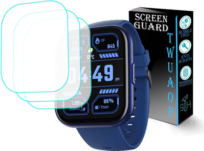 TWUAOP Screen Guard for BOAT WAVE NEO PLUS SMARTWATCH(Pack of 3)