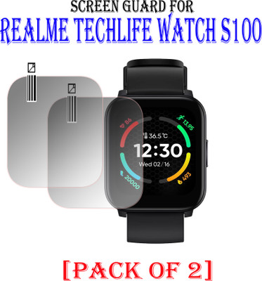 EJZATI Screen Guard for REALME TECHLIFE WATCH S100 SMARTWATCH(Pack of 2)