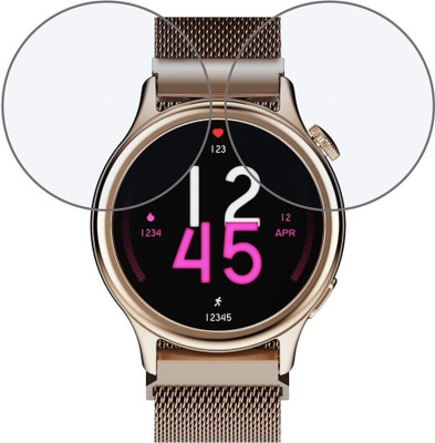 CUBES Screen Guard for boAt Enigma Daze Women's Luxury Watch with SOS Location Tracker & 1.3'' (3.3 cm) Screen Smartwatch, Highly Touch Sensitive | Unbreakable | Ultra Thin Edge To Edge TPU Film (Not Tempered Glass)(Pack of 2)