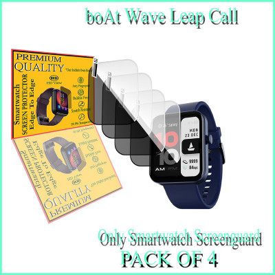 HIDEOUS Screen Guard for boAt Wave Leap Call(Pack of 4)
