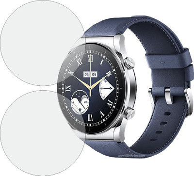 CUBES Screen Guard for Xiaomi Mi Watch S1 1.43 Inches | Self Healing Feature Soft and Flexible | Touch Sensitive | Unbreakable | Ultra Thin | Edge To Edge 9H TPU Film(Pack of 2)