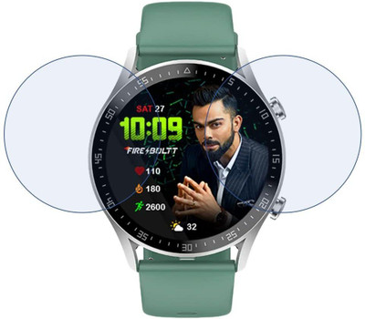 AHWAVEEDA Impossible Screen Guard for Clear View Best Fit Smartwatch Screen protector for Fire-Boltt Talk 2(Pack of 2)