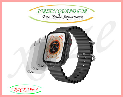 XAZE Screen Guard for Fire-Boltt Supernova Smartwatch(Pack of 3)