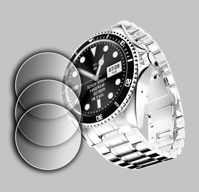 ejzatex Screen Guard for FIRE BOLTT SOLACE SMARTWATCH, SCREEN GUARD(Pack of 3)