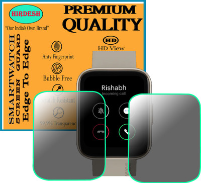 hirdesh Screen Guard for Noise ColorFit Ultra 2 Buzz(Pack of 2)