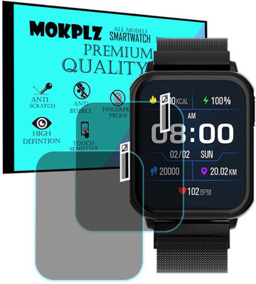 MOKPLZ Screen Guard for FIRE BOLTT KING SMARTWATCH(Pack of 2)