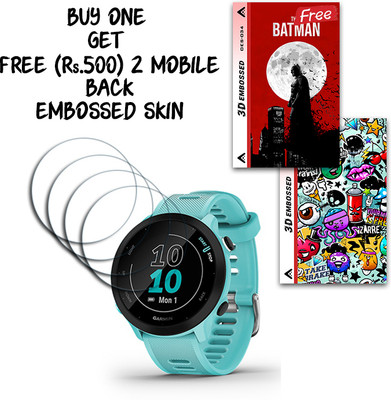 ARBAN Screen Guard for Garmin Forerunner 55 Aqua WITH FREE 500 RUPEES 2 3D EMBOSSED SKIN FOR MOBILE BACK S034(Pack of 4)