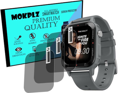 MOKPLZ Screen Guard for FIRE BOLTT TANK SMARTWATCH(Pack of 3)