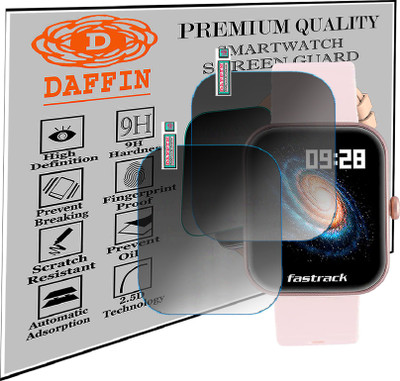 daffin Screen Guard for Fastrack Reflex Hello|BT Calling SMARTWATCH SCREENGUARD(Pack of 2)