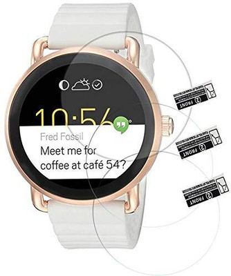 LIGHTWINGS Screen Guard for Fossil q marshal 45mm q ftw2102 wander Smart Watch(Pack of 3)