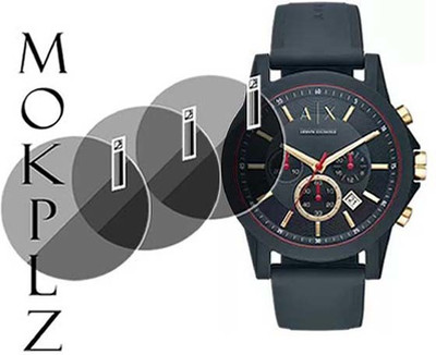 MOKPLZ Screen Guard for ARMANI EXCHANGE AX1335 ANALOG BLUE DIAL(Pack of 3)