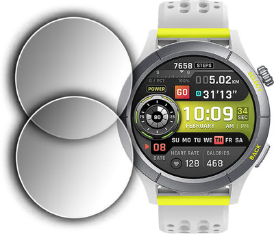 EJZATEX Screen Guard for AMAZFIT CHEETAH PRO SMARTWATCH, SCREEN TEMPERED(Pack of 2)