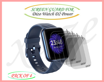 XAZE Screen Guard for Dizo Watch D2 Power Smartwatch(Pack of 4)