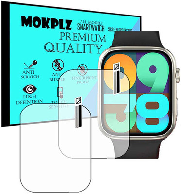 MOKPLZ Screen Guard for PEBBLE COSMOS HUES SMARTWATCH(Pack of 2)