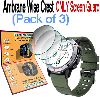daffin Screen Guard for Ambrane Wise Crest(Pack of 3)