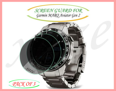 XAZE Screen Guard for Garmin MARQ Aviator Gen 2 Smartwatch(Pack of 3)
