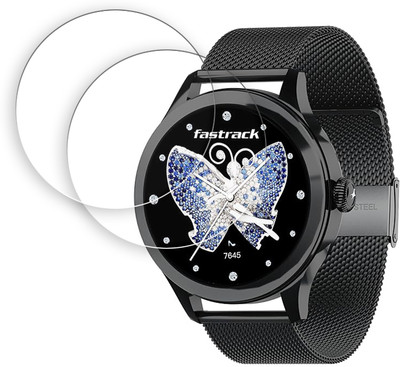 SOMTONE Screen Guard for Fastrack Noir Pro Womens 3.0 cm Smartwatch Screen Protector | Anti-Scratch | Edge to Edge Full Coverage | 9H Hardness | Screen Guard(Pack of 2)
