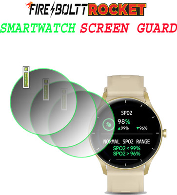 EJZATI Screen Guard for fire boltt rocket smartwatch(Pack of 3)
