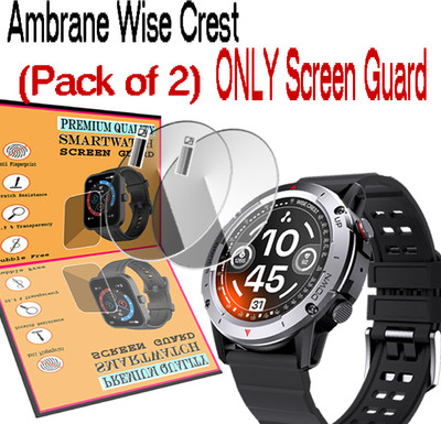 daffin Screen Guard for Ambrane Wise Crest(Pack of 2)